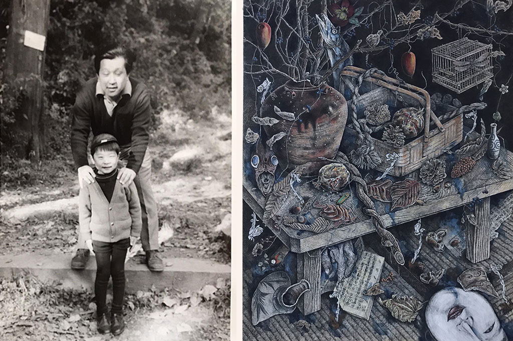 安井兵太與安井顯太 藝術家合照 – 顯品藝術中心 Hyouta Yasui and Kenta Yasui artist portrait – Kenta Artwork Center